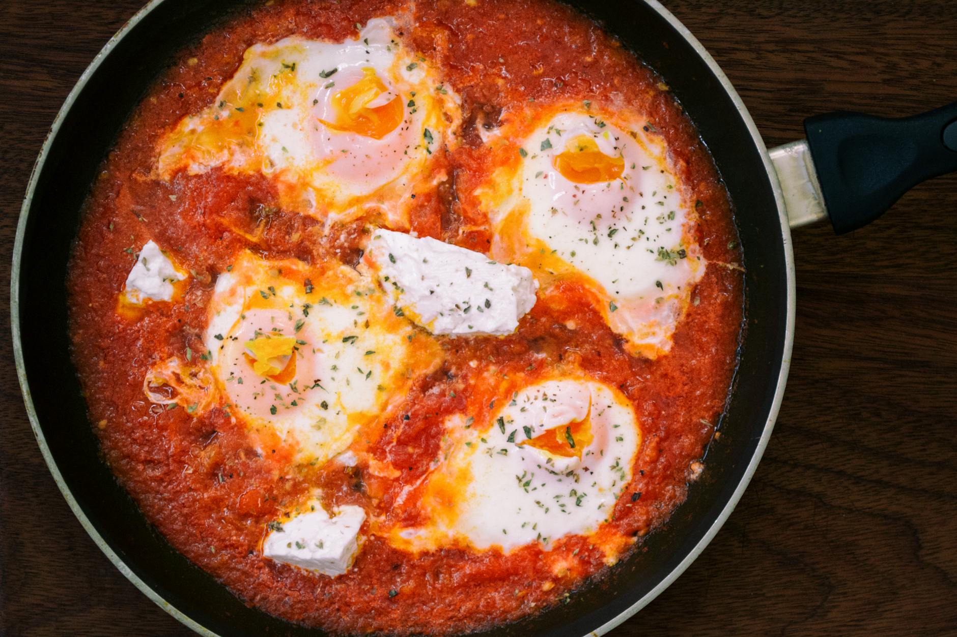 Shakshuka with Crispy Feta