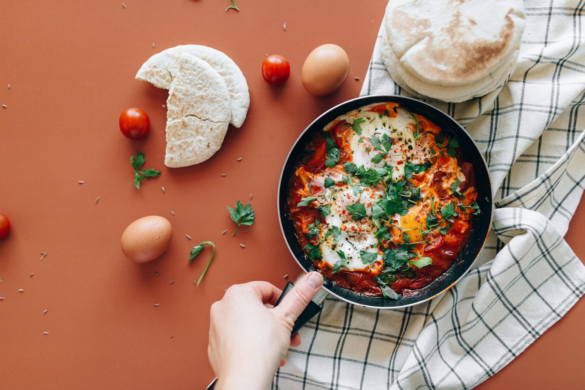 Shakshuka — Eggs in Spiced Tomato Sauce