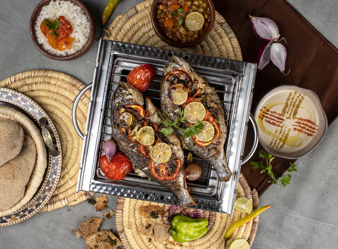Sheet-Pan Branzino with Tomatoes & Tahini