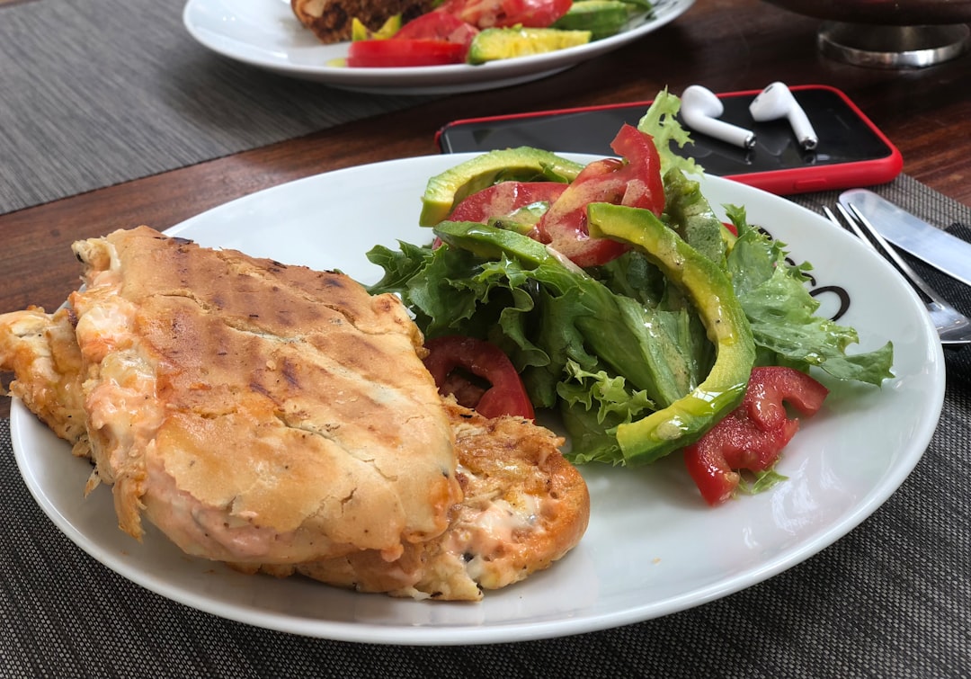 Sheet-Pan Chicken Moussaka with Greek Salad