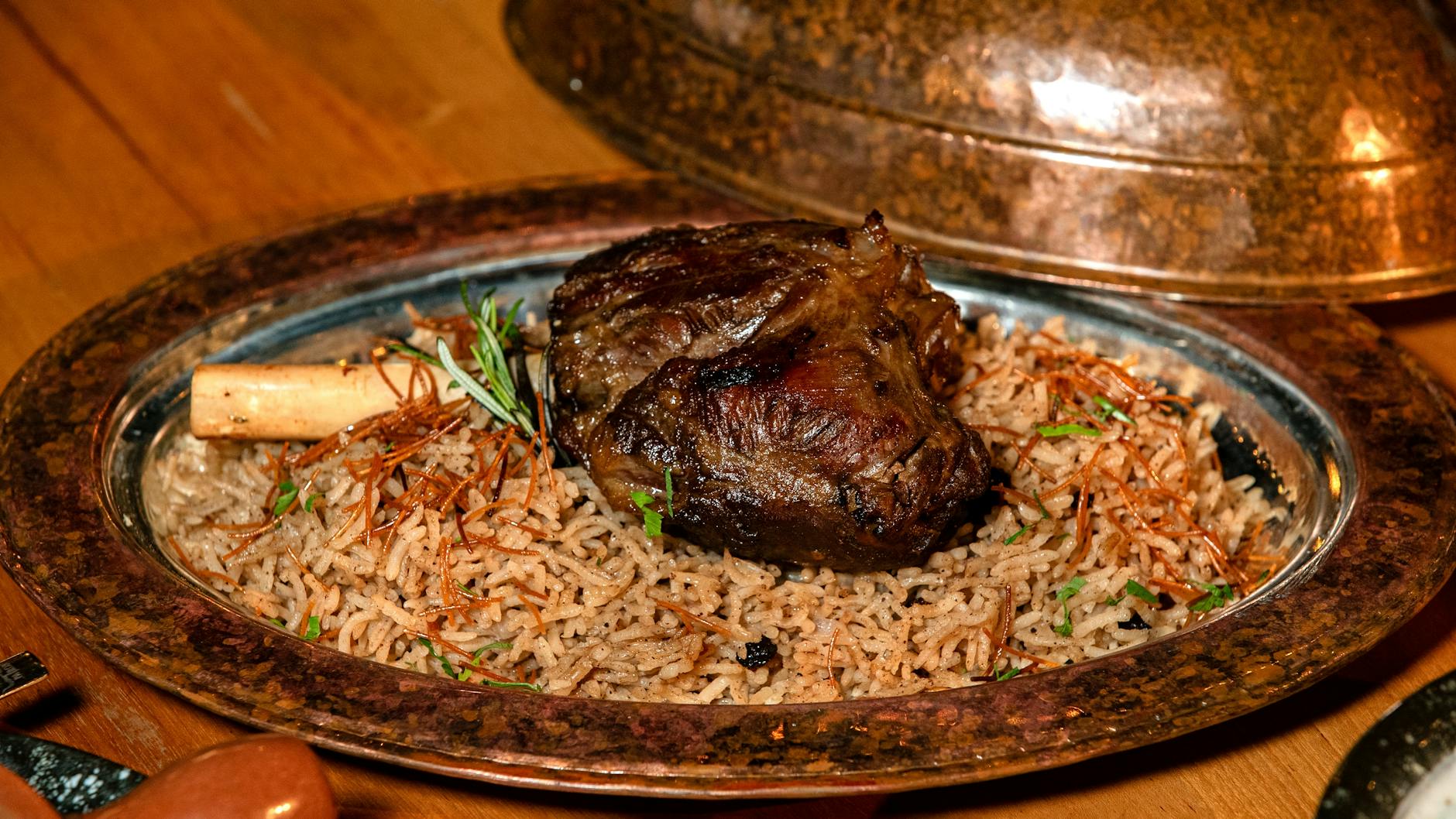 25-Min Sheet Pan Haneeth — Spiced Lamb & Crispy Rice