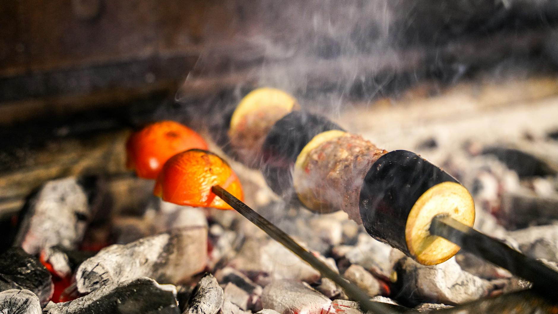 Sheet-Pan Lamb & Eggplant Kebab