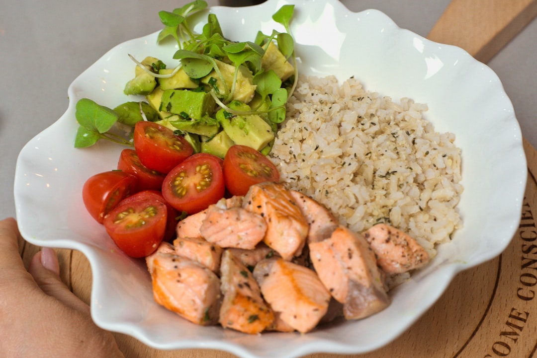 Sheet-Pan Lemon Salmon & Rice Bowl