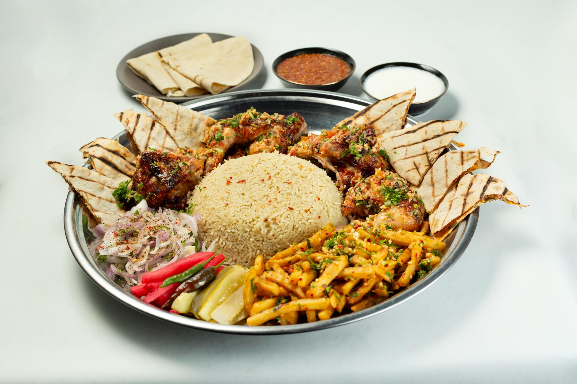 Sheet-Pan Mandi Chicken with All the Sides
