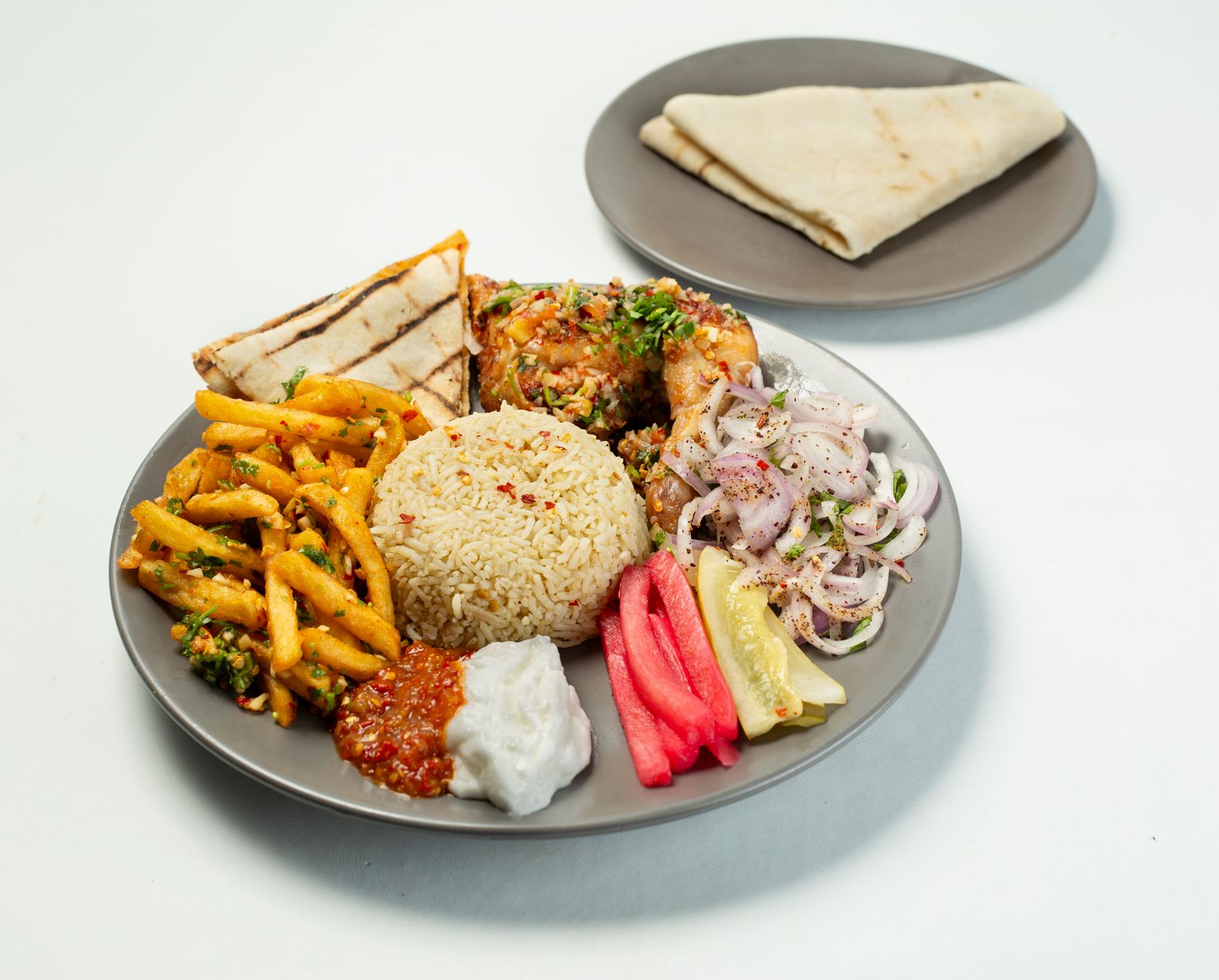 Sheet-Pan Mandi Chicken with Crispy Fries