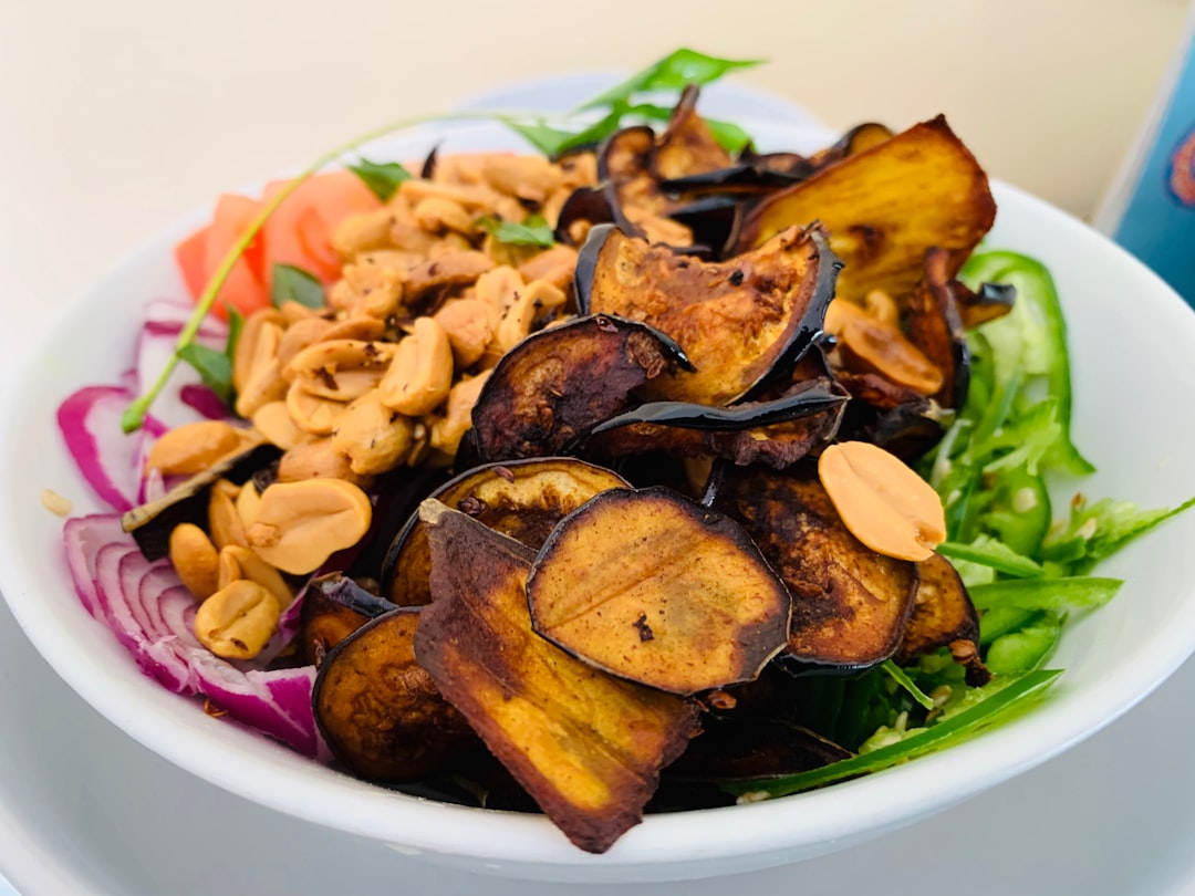 Sheet-Pan Roasted Eggplant & Grain Bowl