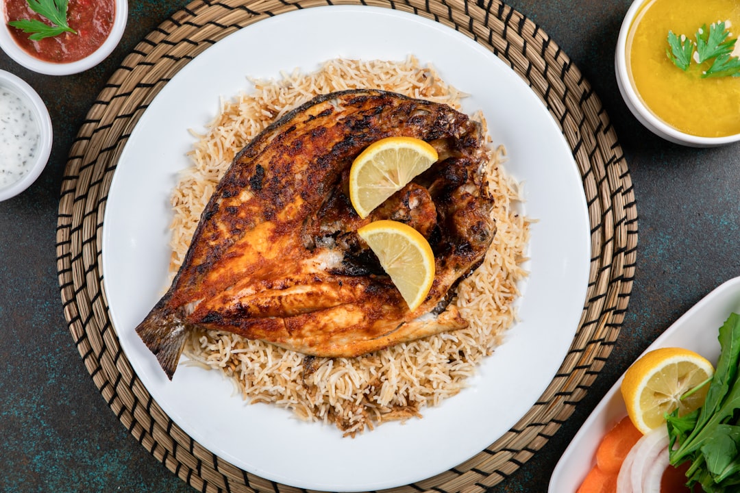 Sheet-Pan Tandoori Pomfret with Raita
