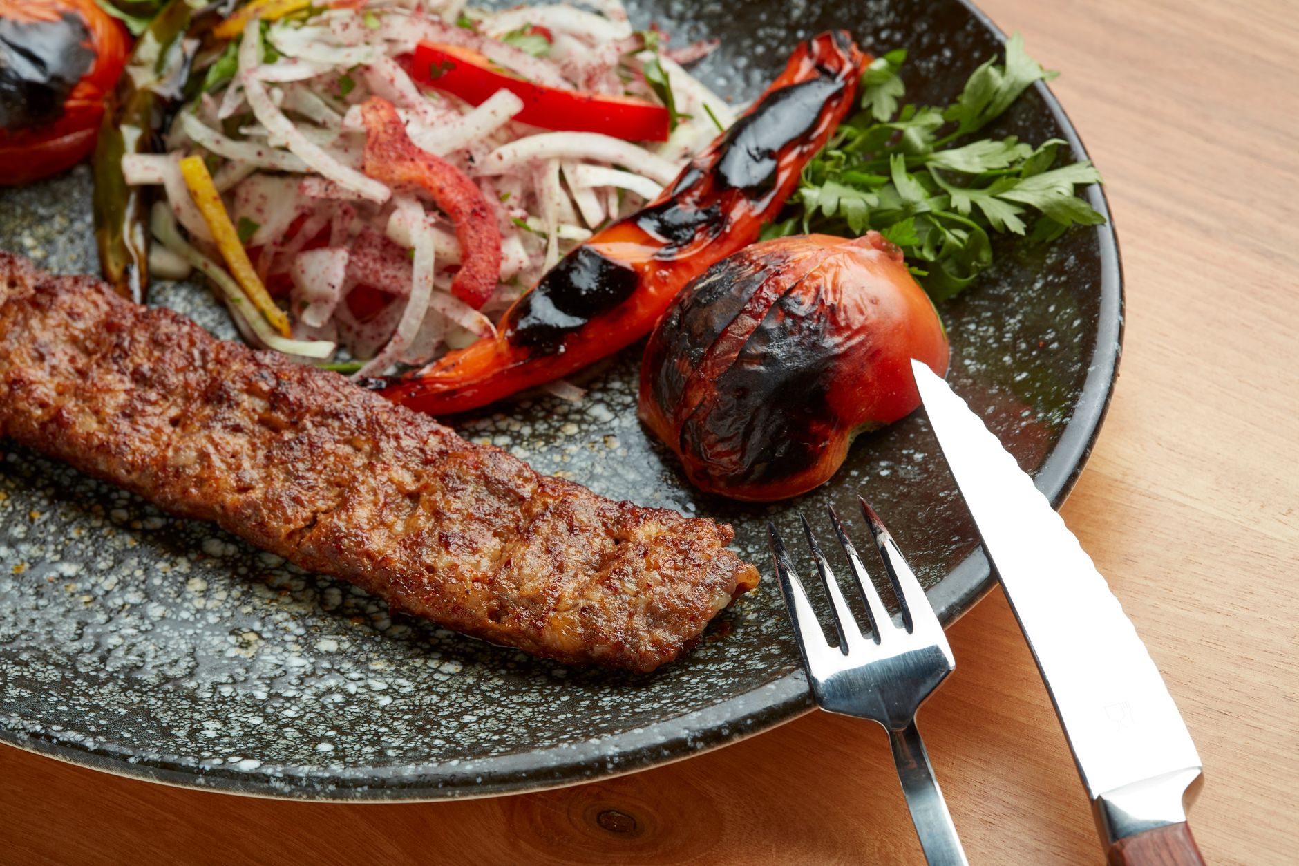Sheet-Pan Urfa Kebab with Charred Veg