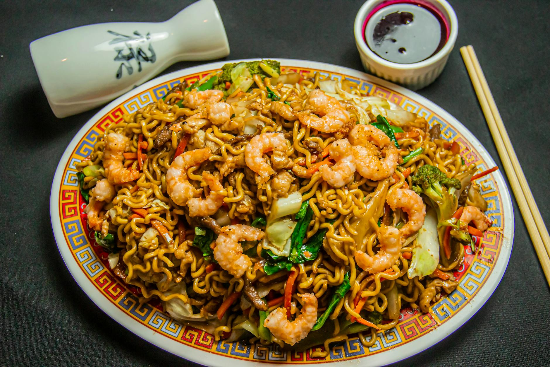 20-Min Shrimp Ankake Yakisoba