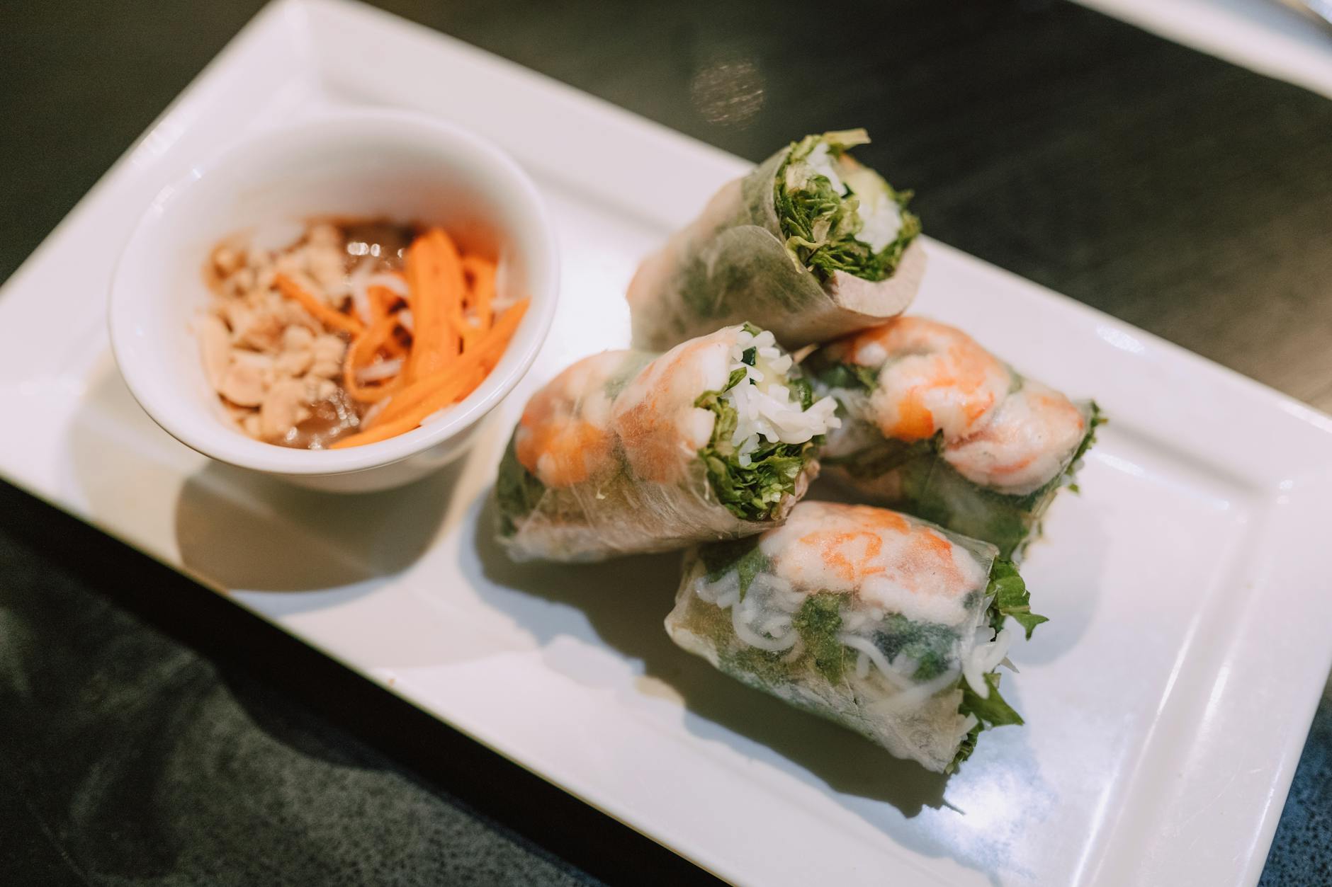 Shrimp Summer Rolls with Peanut Sauce