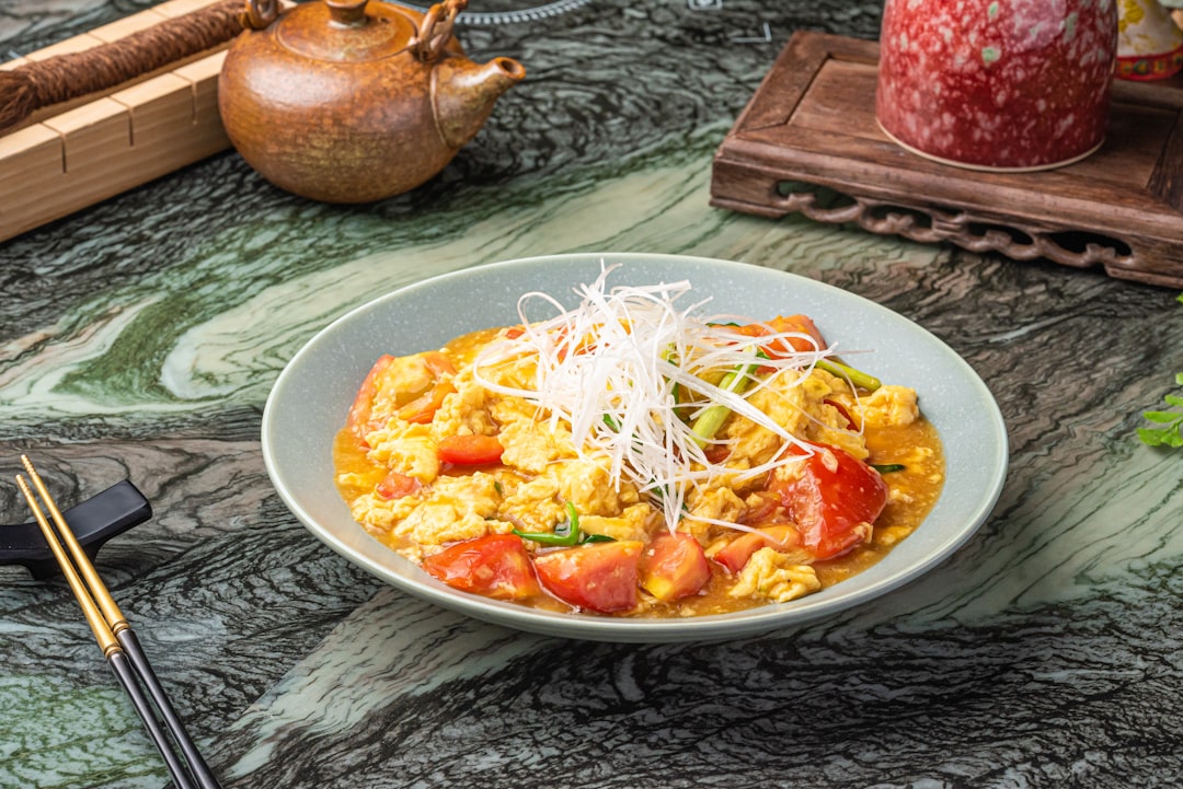 Silky Scrambled Tomato & Egg Over Rice