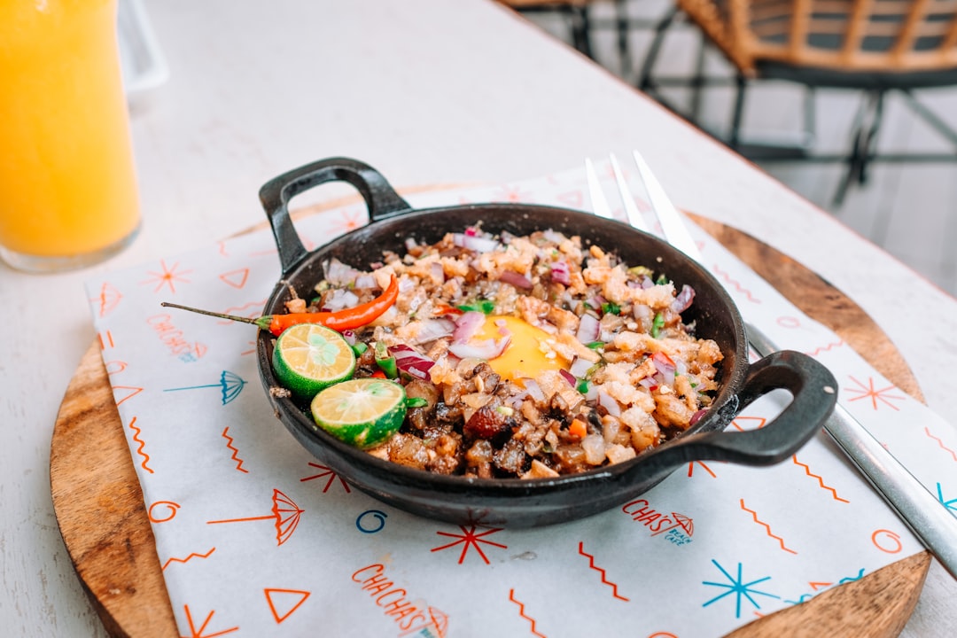 Sizzling Pork Sisig with Egg