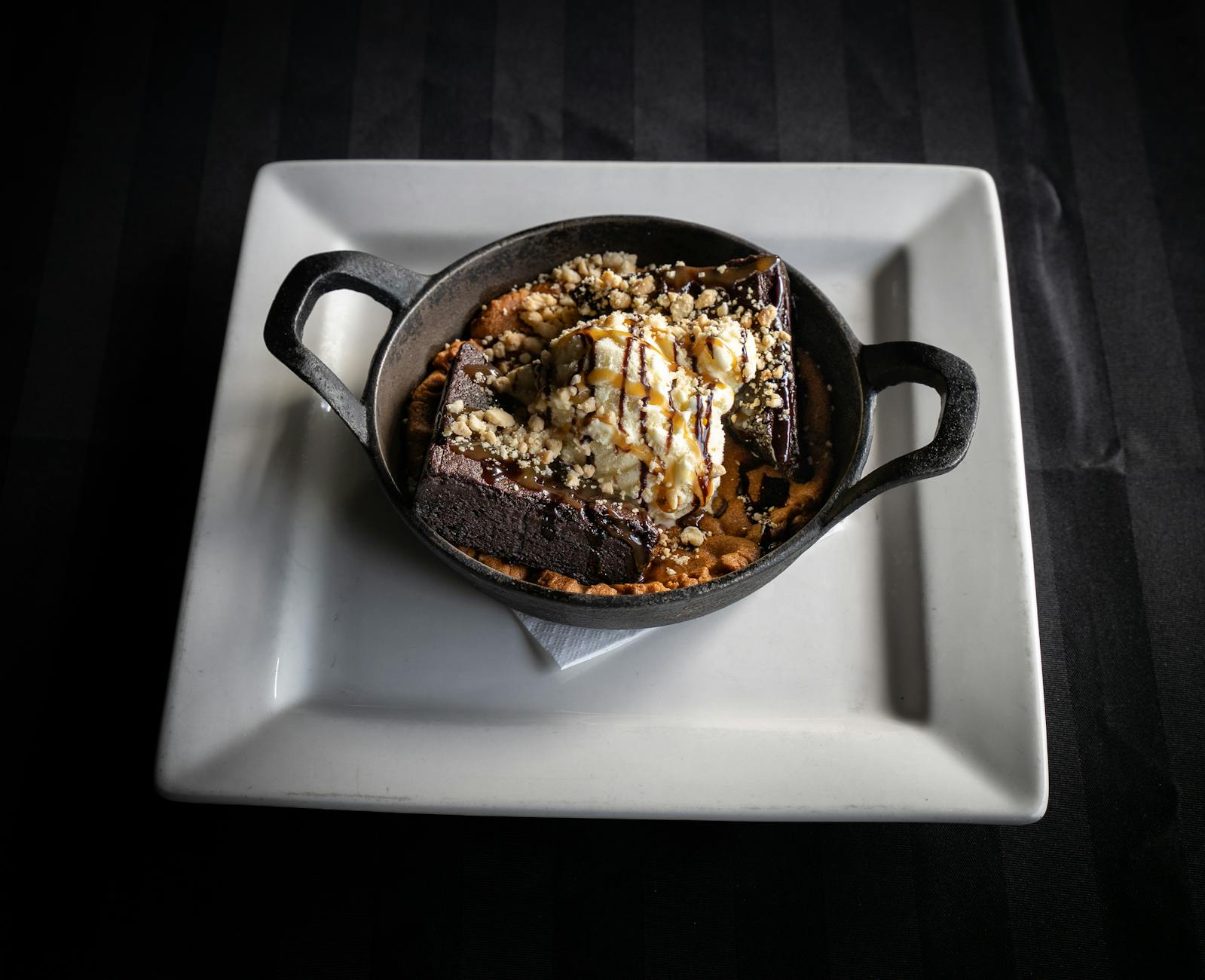 Skillet Cookie with Ice Cream & Toppings