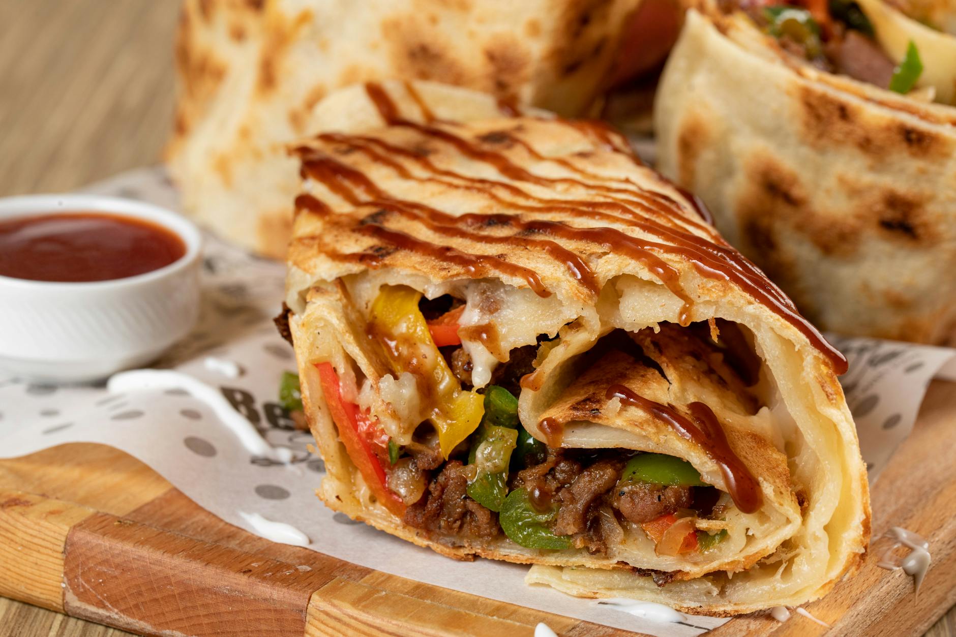 Smothered Tex-Mex Beef Burritos