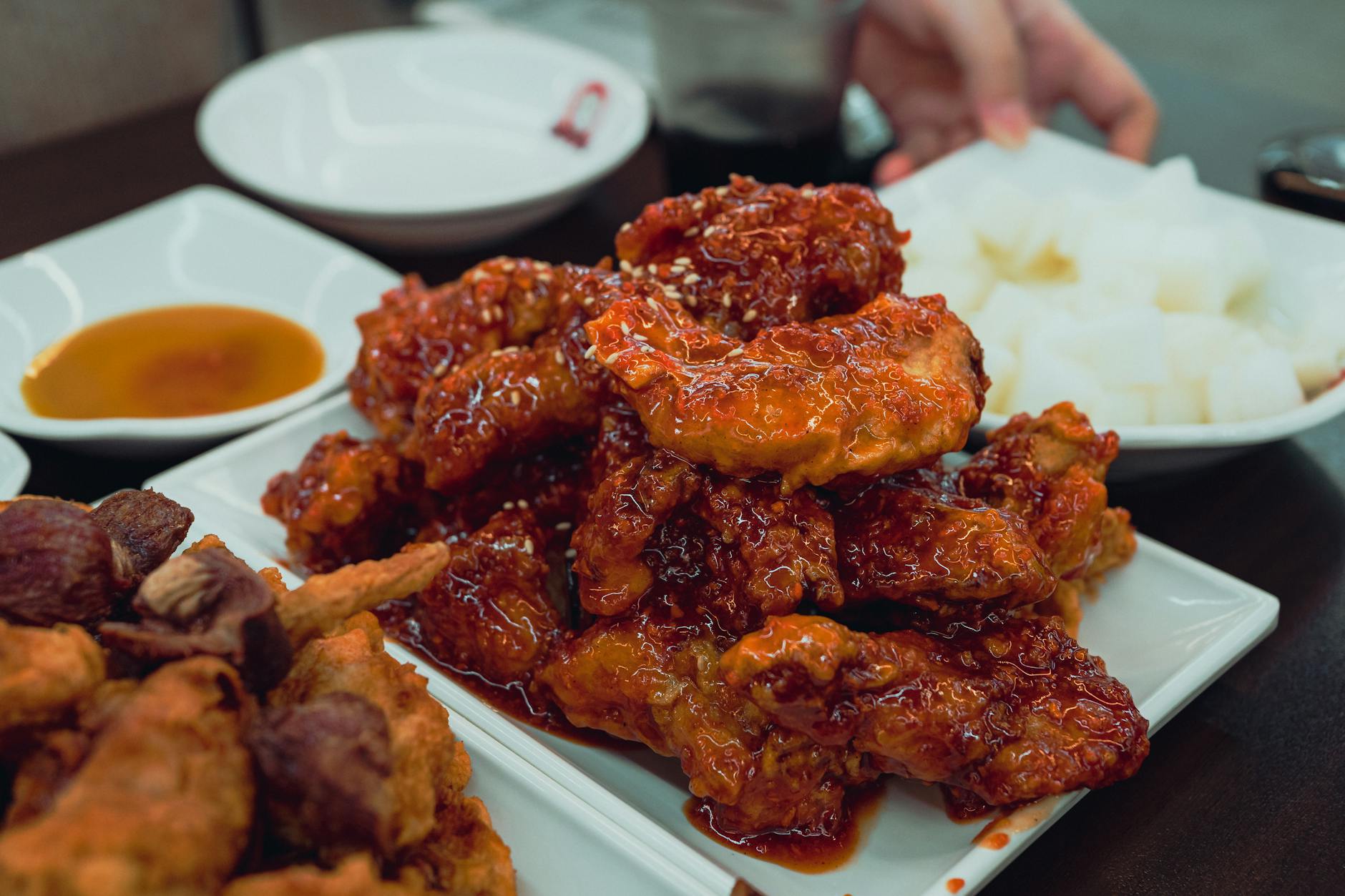 20-Min Soy Garlic Fried Chicken & Wedges