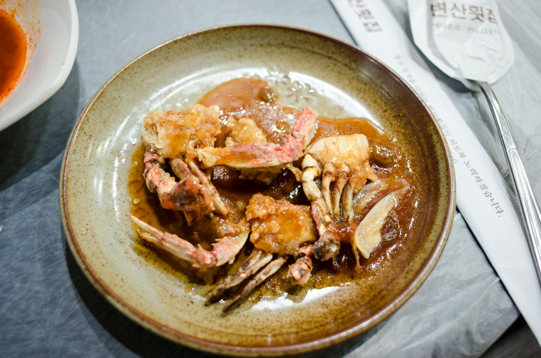 Soy-Marinated Crab
