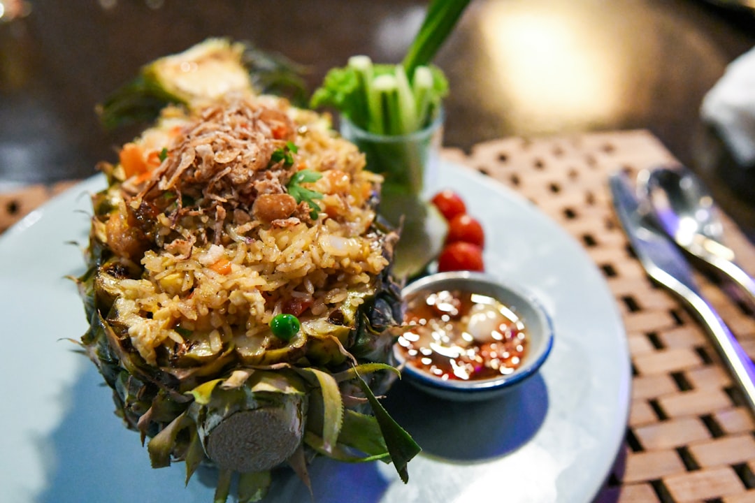 Spam Pineapple Fried Rice with Chili Fish Sauce