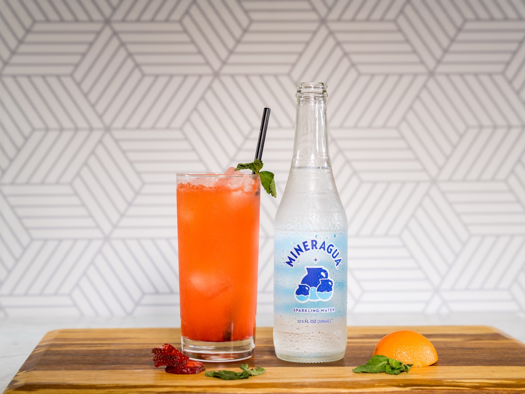 Sparkling Peach Mocktail