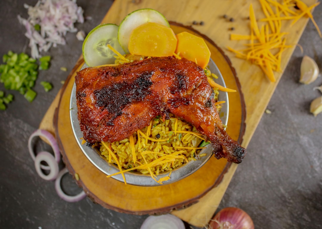 Spiced Chicken Kabsa with Pickled Veg