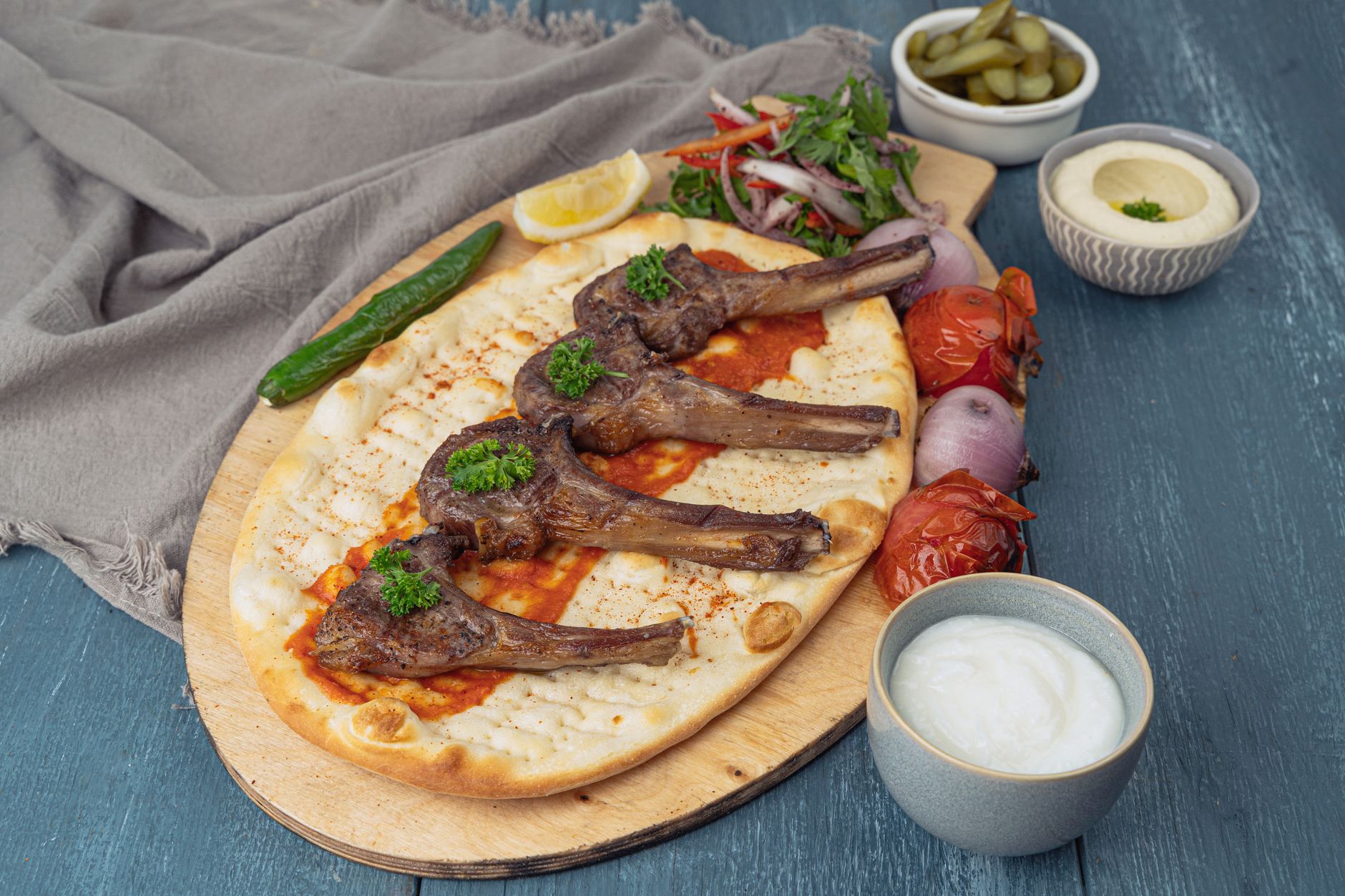 Spiced Lamb Hummus
