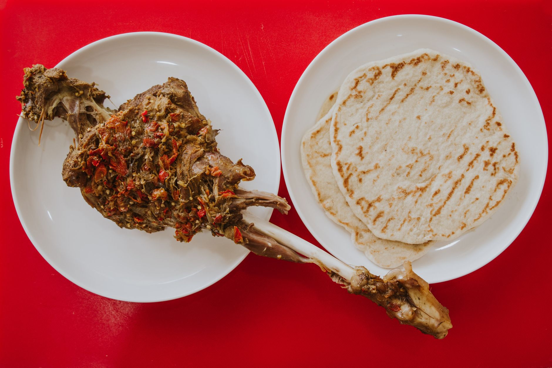 Spiced Lamb Suya with Warm Flatbread