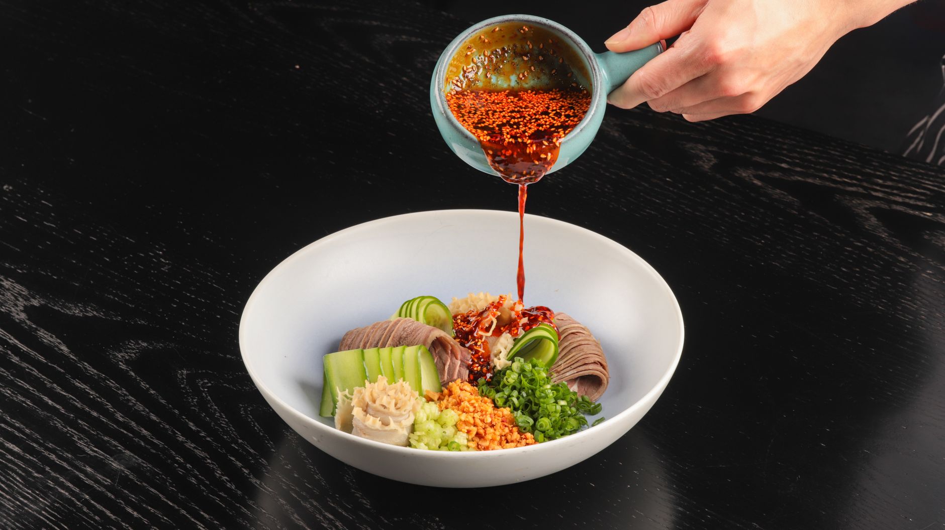 Spicy Cold Noodle Bowl with Gochujang