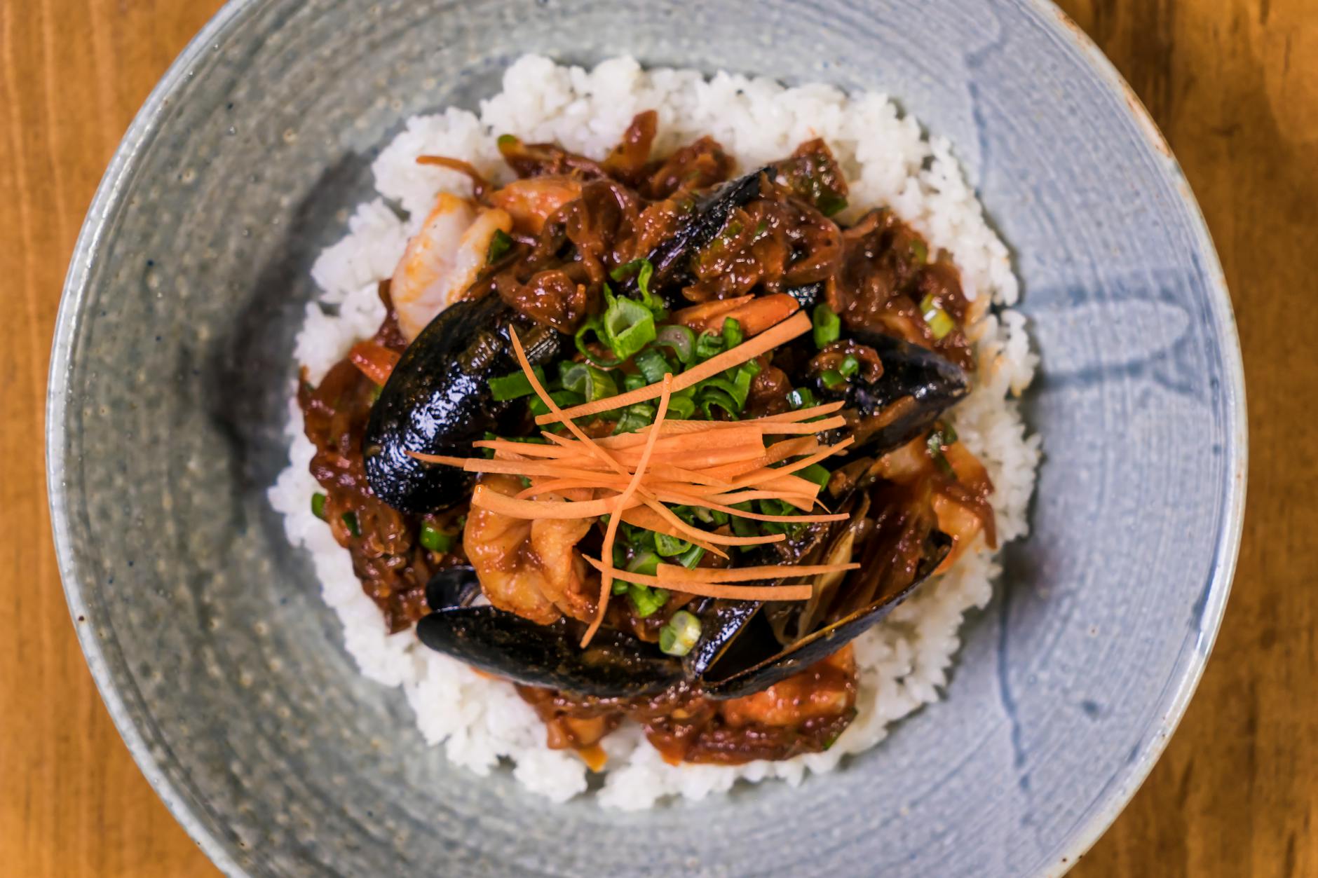 Spicy Gochujang Squid Bowl