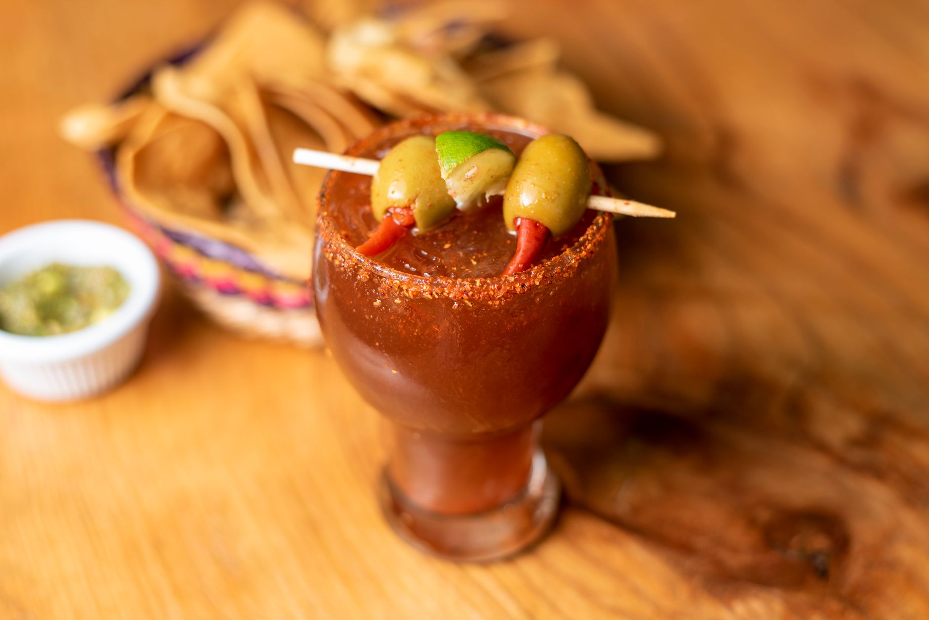 Spicy Michelada with Chili-Lime Rim