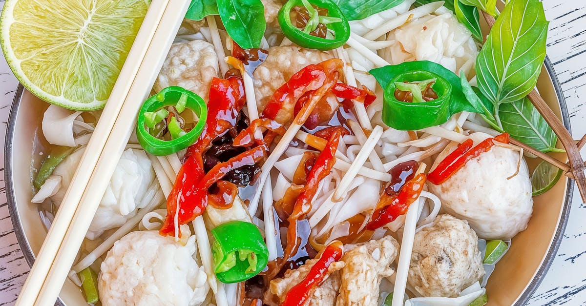 Spicy Red Curry Noodle Soup with Shrimp