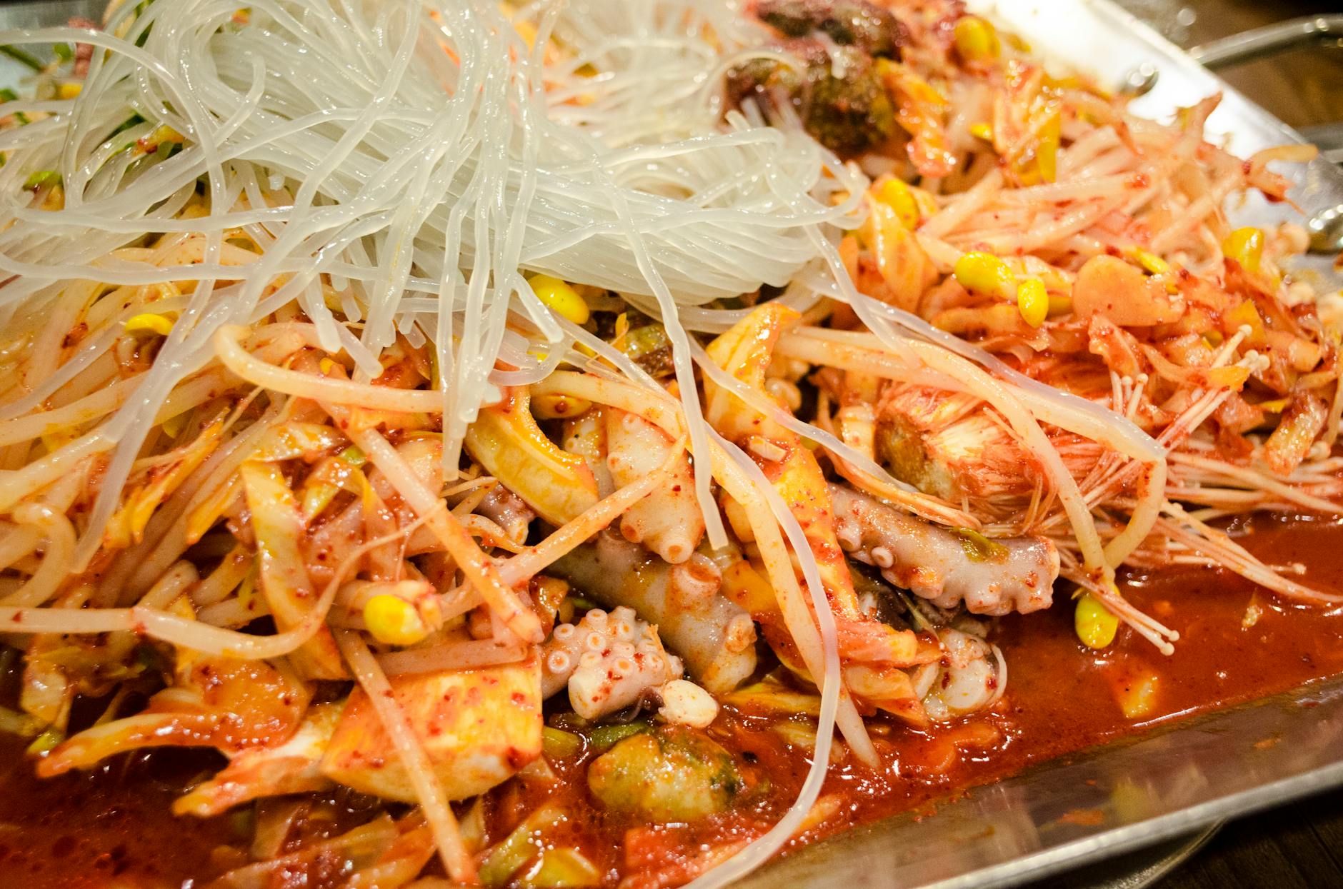 Spicy Squid & Glass Noodles Bowl