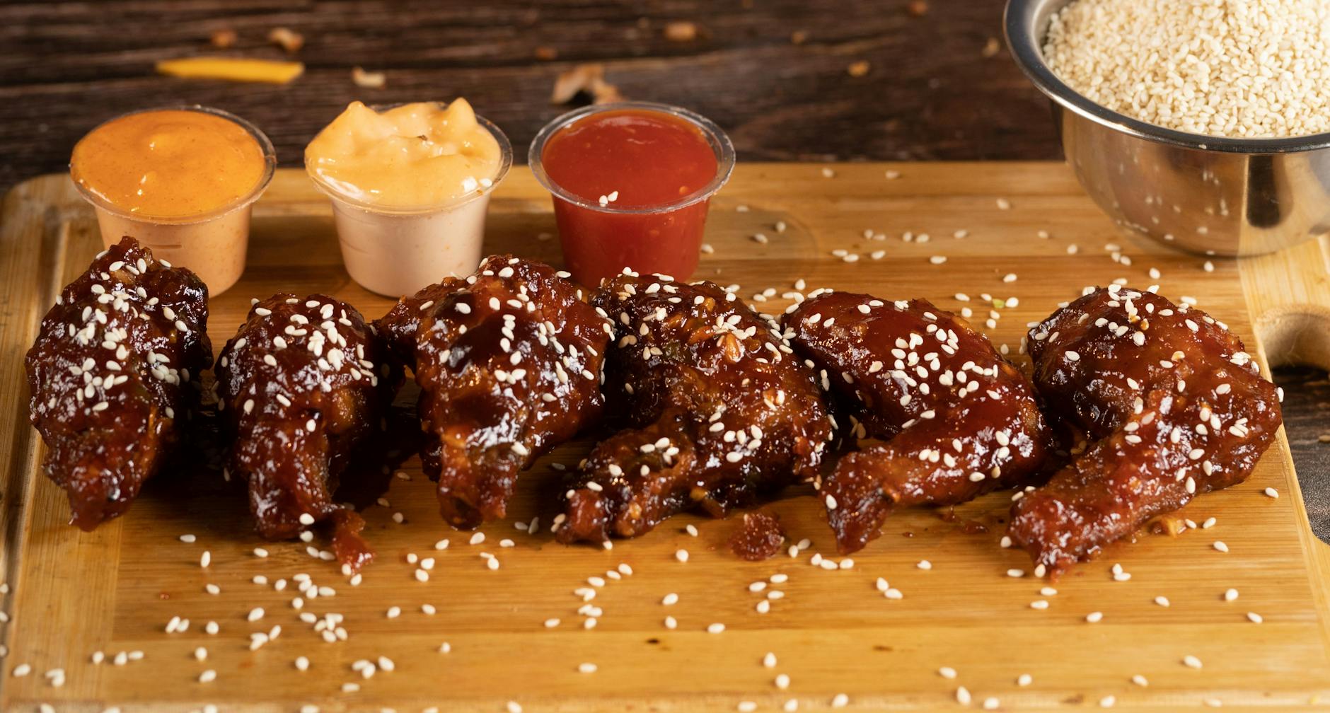 Sticky Yangnyeom Chicken Wings