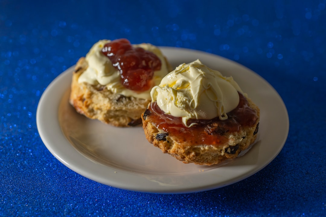 Strawberry Scones with Clotted Cream