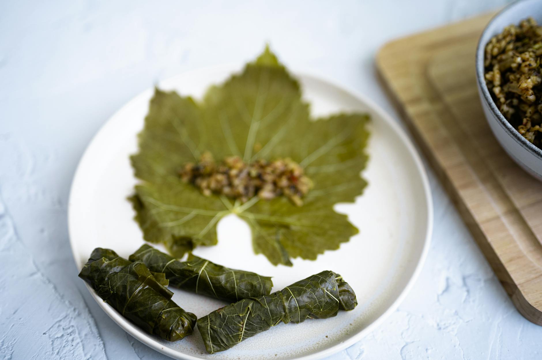 20-Min Stuffed Grape Leaves with Rice