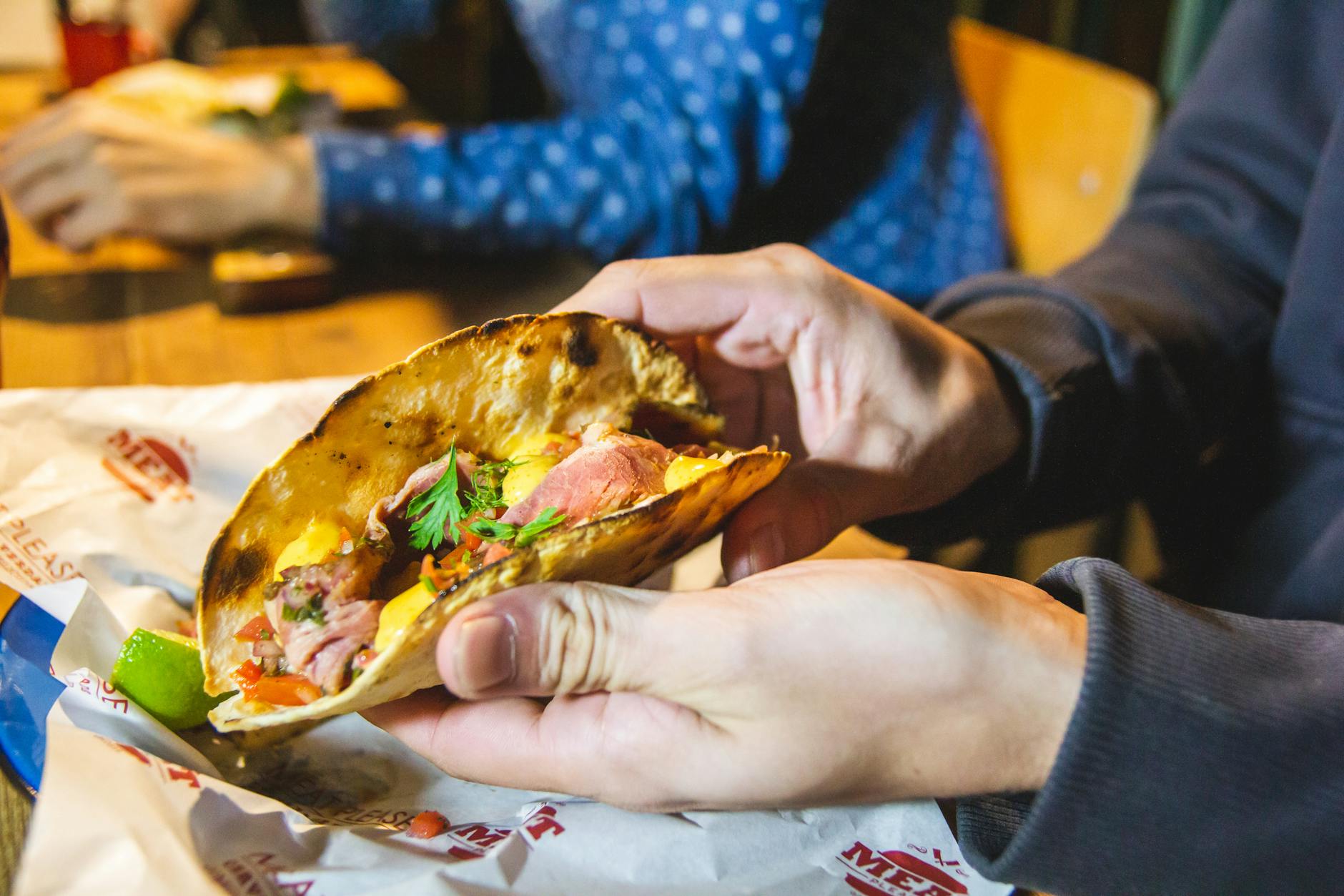 Suadero Tacos with Fire Salsa