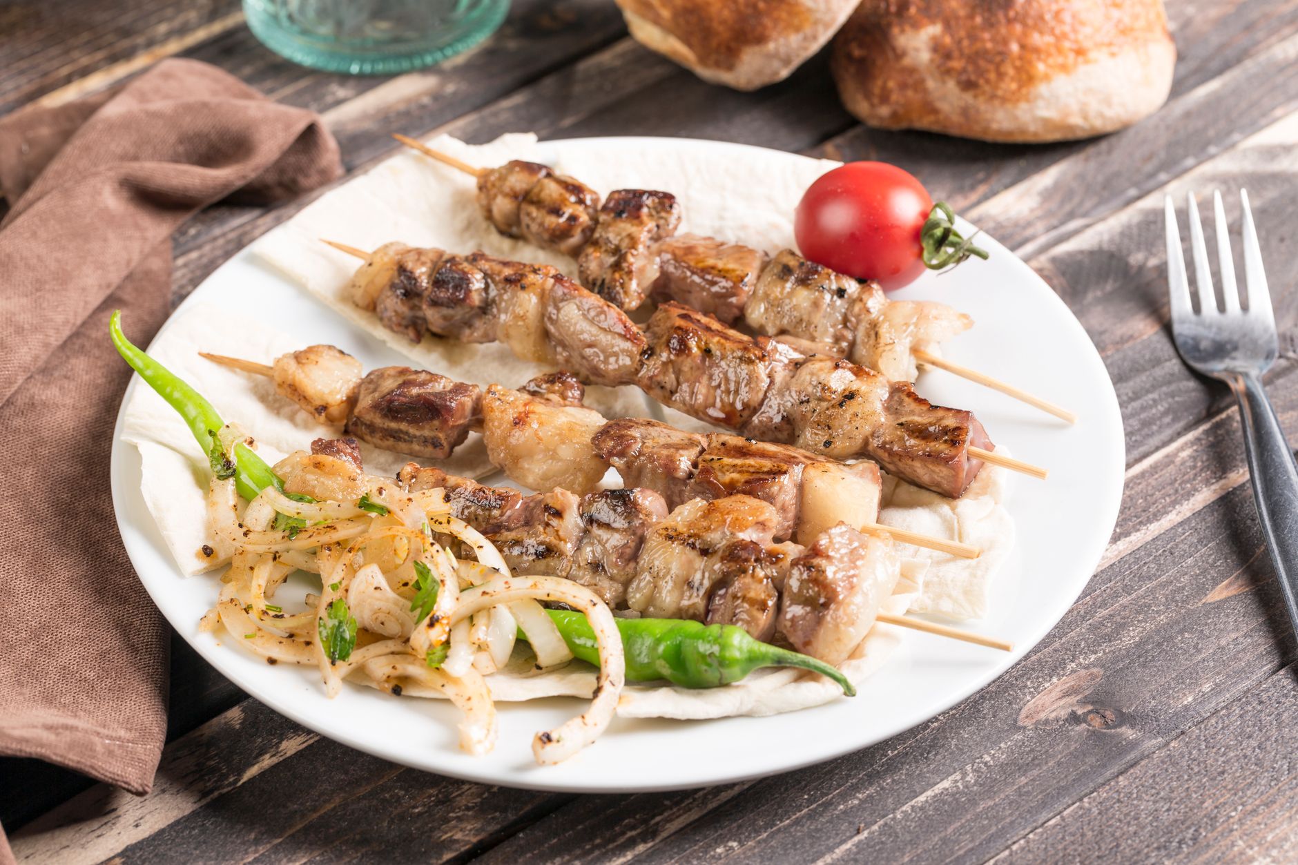 Syrian Lamb Kebab Platter