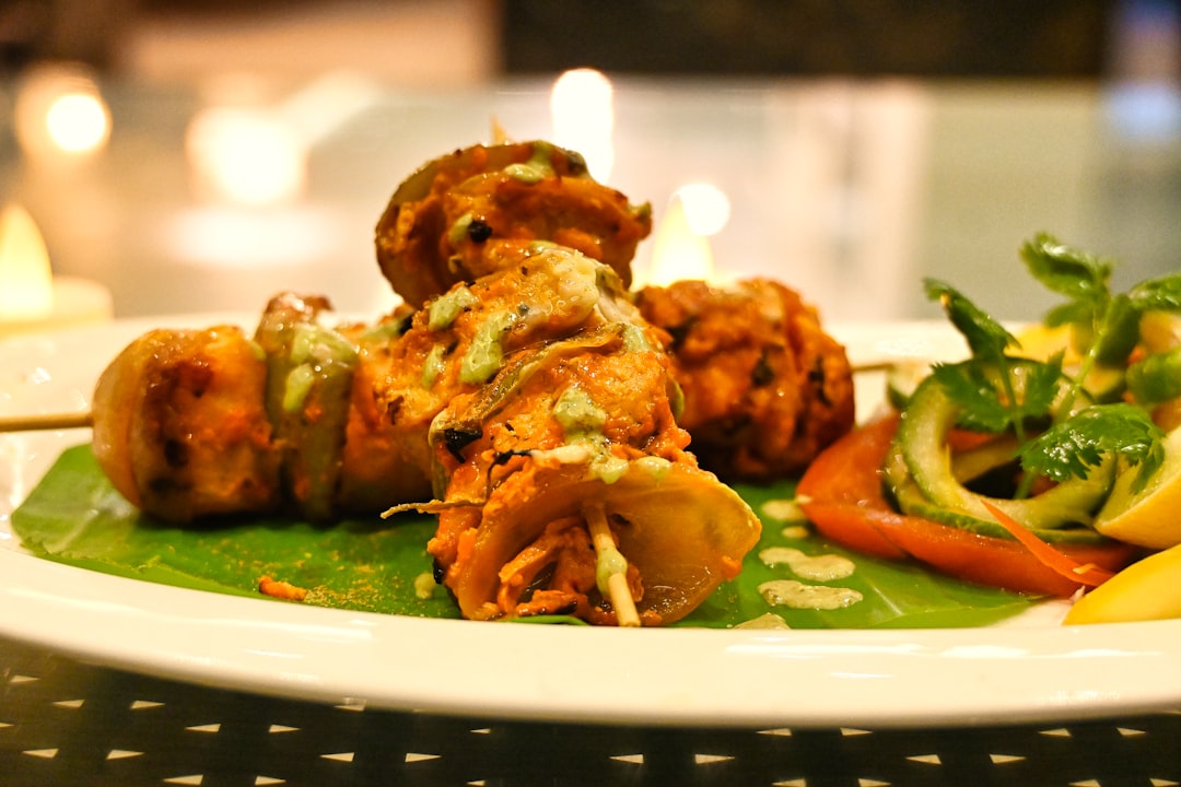 Tandoori Mushroom Skewers