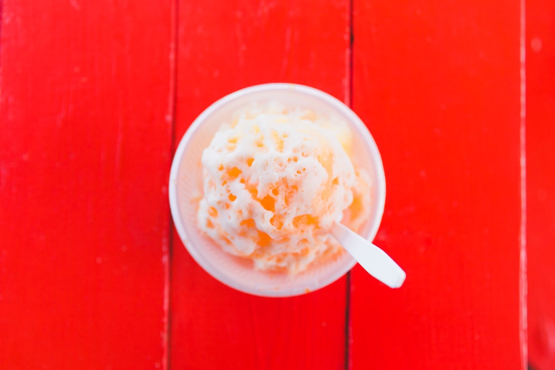 Thai Iced Tea Rolled Ice Cream