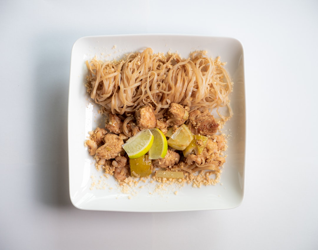 Thai Peanut Tofu Noodle Bowl