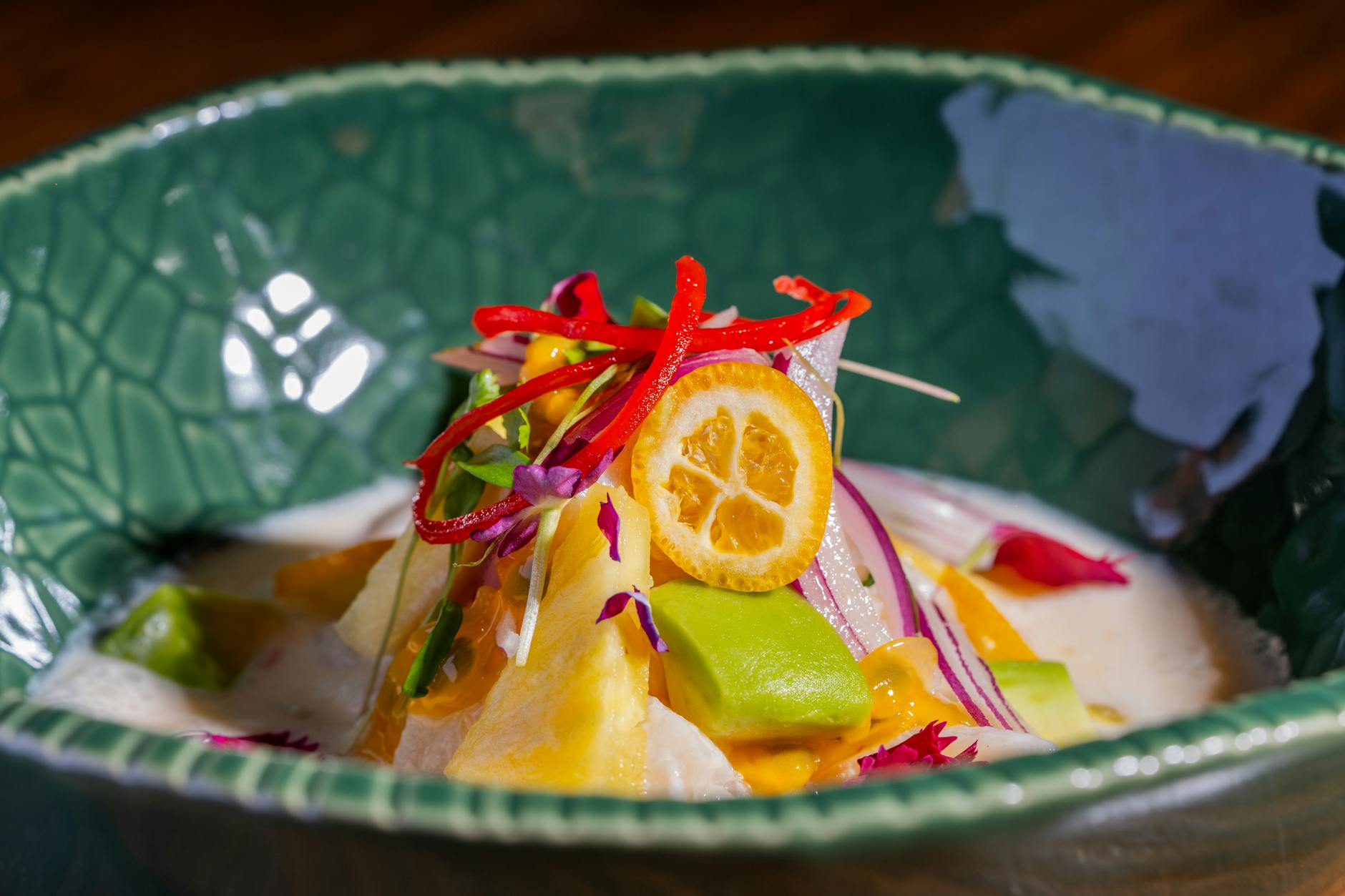 Tiradito de Pescado — Peruvian Ceviche Plate