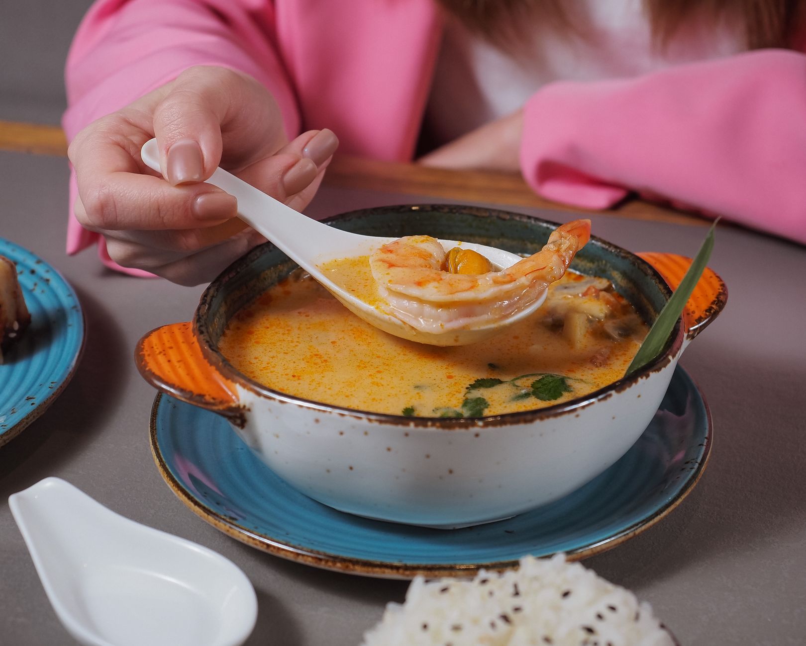 20-Min Tom Kha Kung with Jasmine Rice