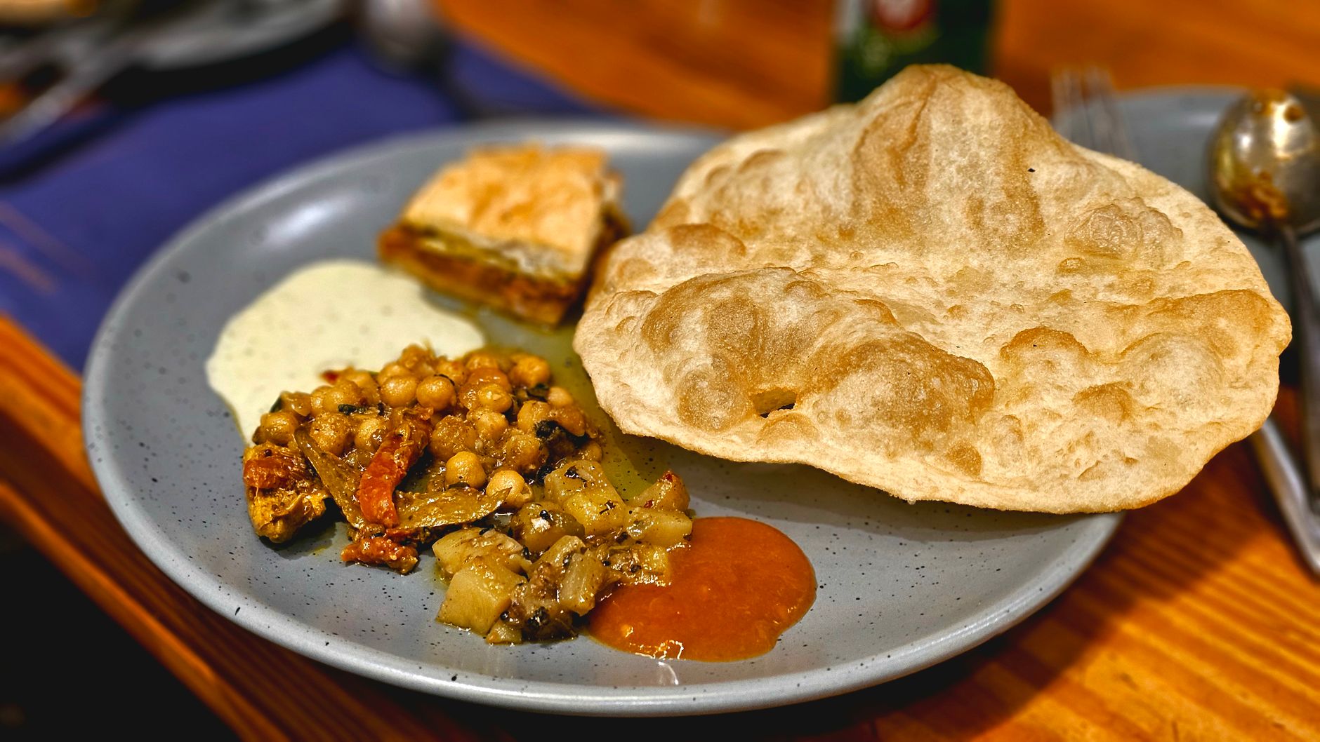 Trinidad Doubles with Curry Chickpeas
