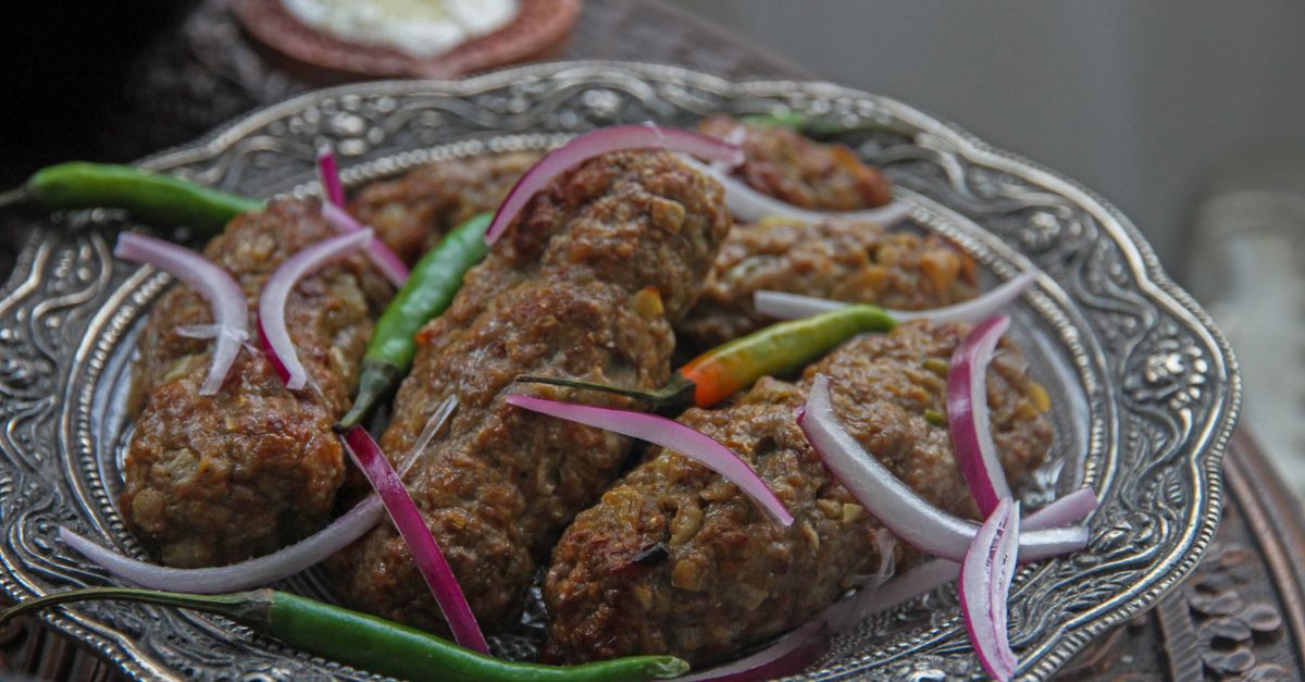 Turkish Grilled Lamb Kebab Skewers