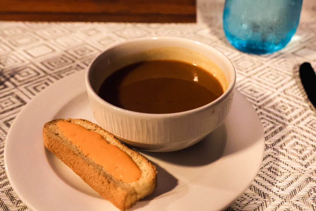 Turkish Red Lentil Soup with Crispy Bread