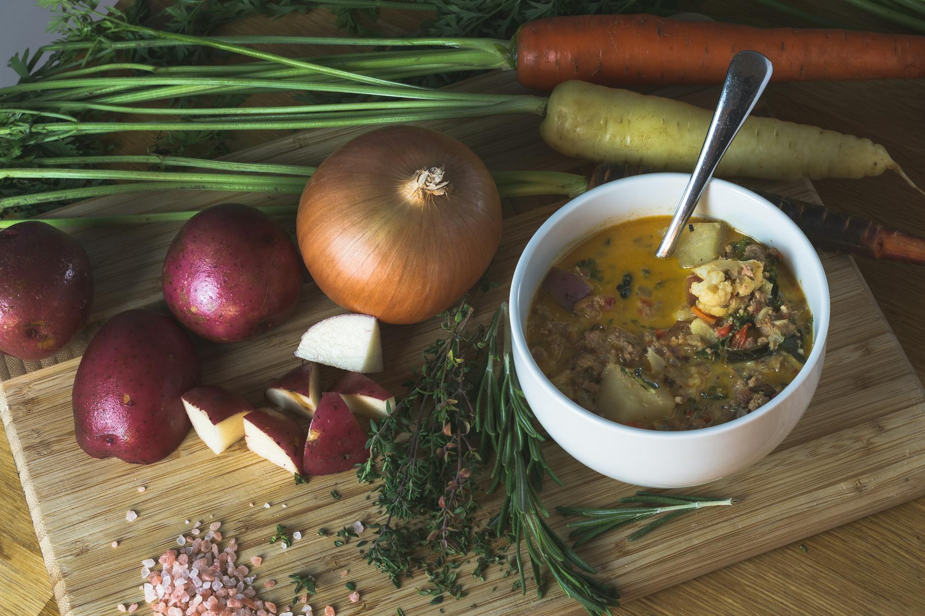 20-Min Tuscan Sausage & Kale Soup