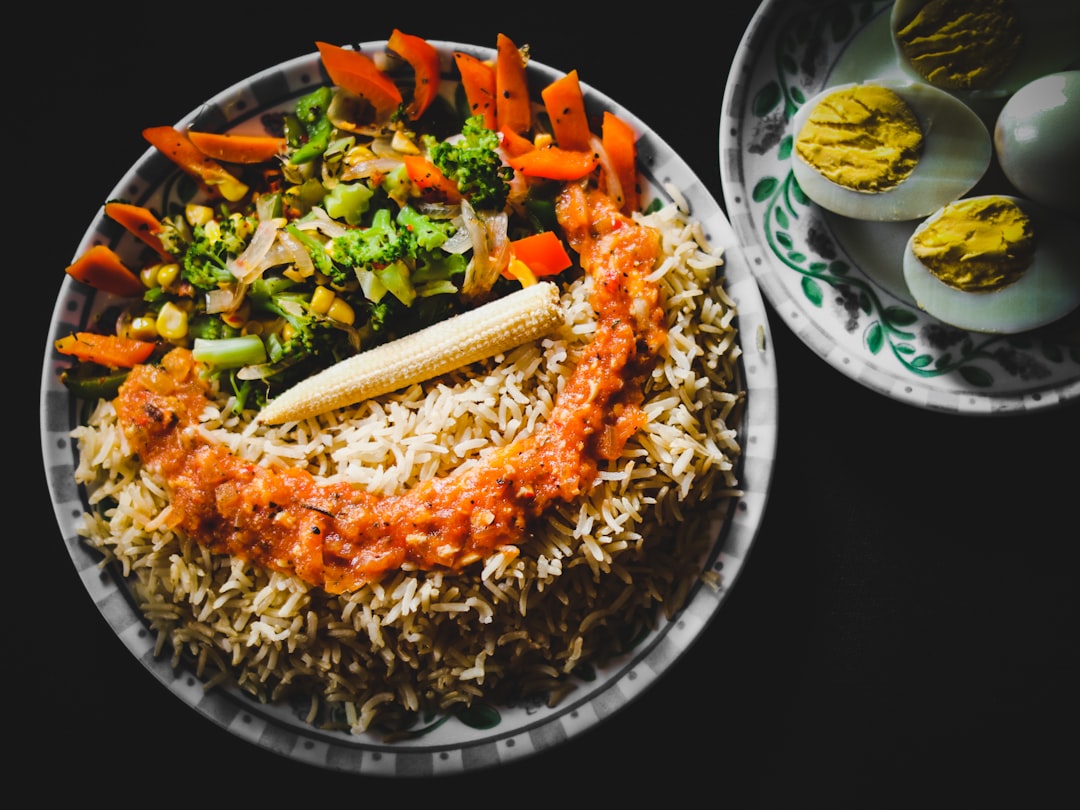 20-Min Vegetable Pulao with Eggs & Chutney