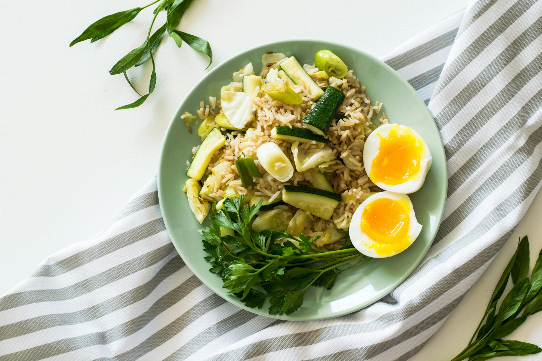 Vegetarian Congee with Soft Eggs
