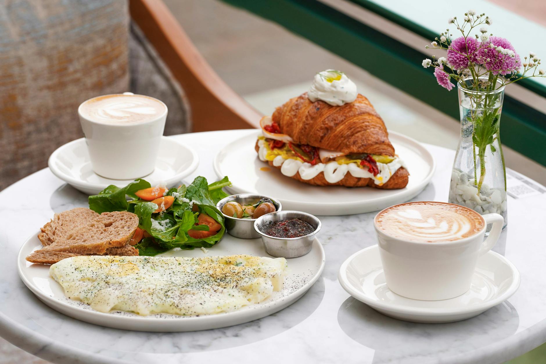 Veggie-Loaded Egg White Omelette Board