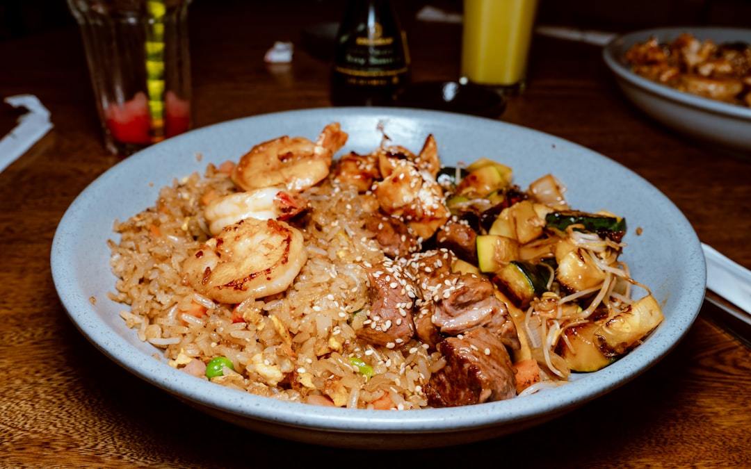 Vietnamese Fried Rice with Shrimp and Chicken