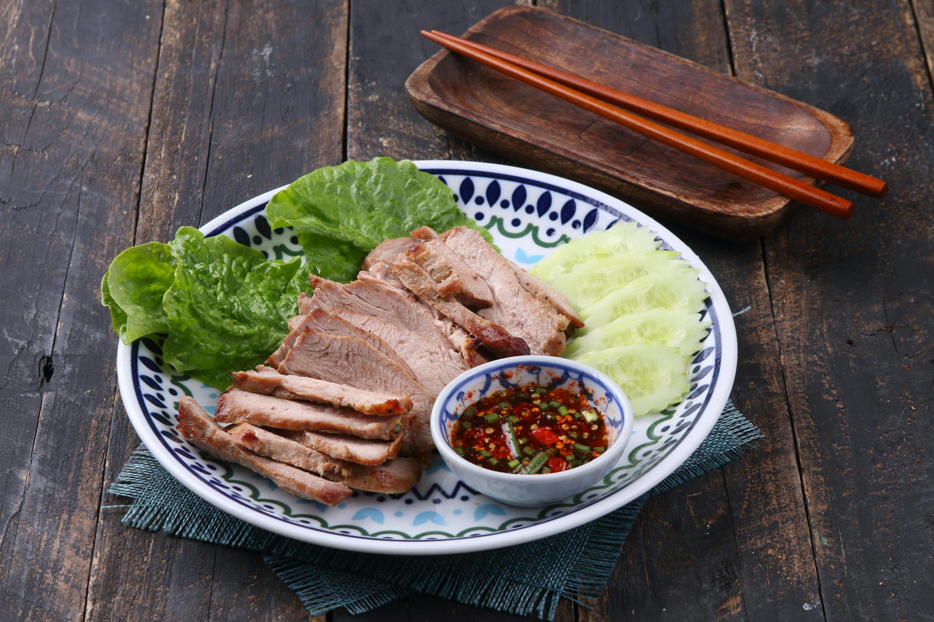Vietnamese Grilled Pork with Dipping Sauce