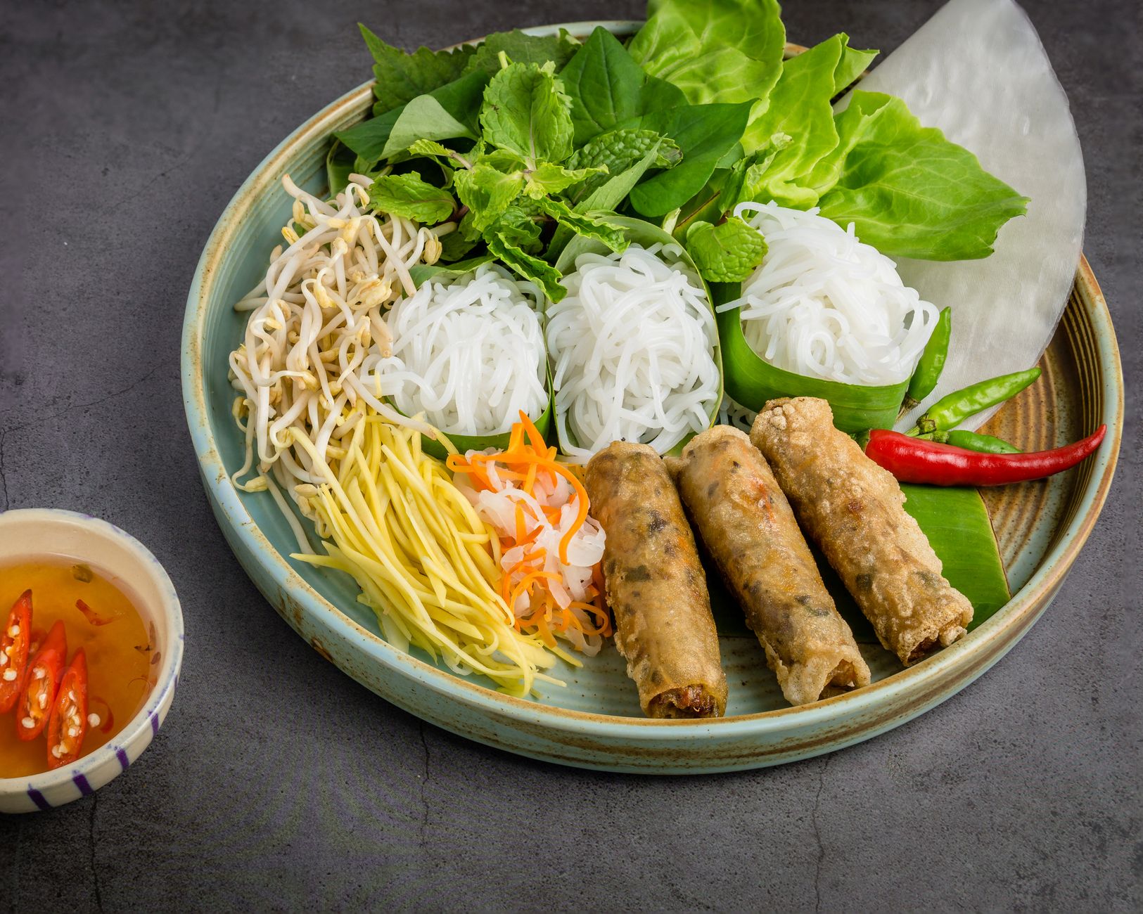 Vietnamese Noodle Salad with Grilled Chicken